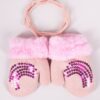 Yoclub Kids's Girls' Single-Finger Double-Layer Gloves RED-0111G-AA10-002