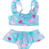 Yoclub Kids's Girls Two-Piece Swimming Costume LKD-0031G-A100