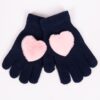 Yoclub Kids's Gloves RED-0069G-AA50-003 Navy Blue