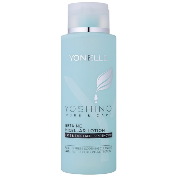 Yonelle Yoshino Pure&Care micellás víz betainnal a bőr intenzív hidratálásához 400 ml-Eredeti