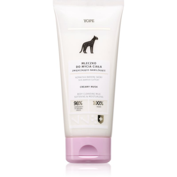 Yope Creamy Musk bőrlágyító tusfürdő gél hidratáló hatással 200 ml-ár