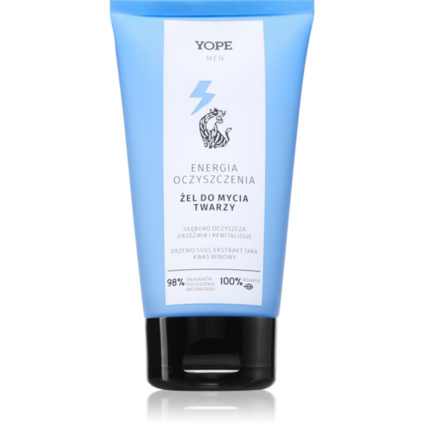 Yope Men Wood hidratáló tisztító gél uraknak 160 ml-ár