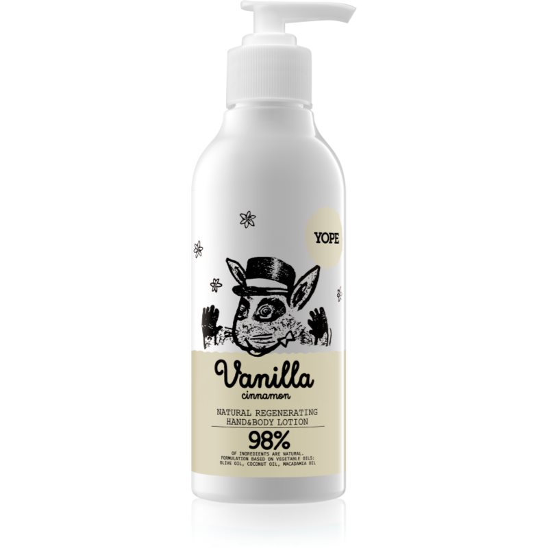 Yope Vanilla & Cinnamon hidratáló tej kézre és testre 300 ml-Eredeti