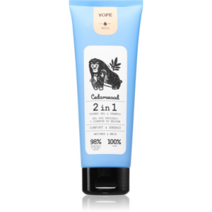 Yope Wood extra gyengéd tusoló gél és sampon 2 az 1-ben 250 ml-ár