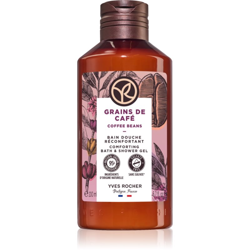 Yves Rocher Bain de Nature ápoló tusoló gél Coffee Beans 200 ml-Ár