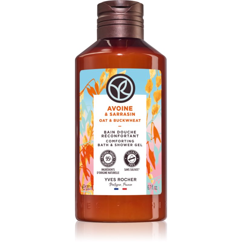 Yves Rocher Bain de Nature ápoló tusoló gél Oat & Buckwheat 200 ml-Ár