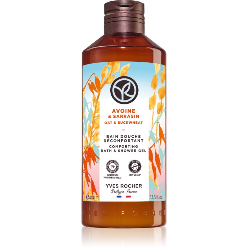 Yves Rocher Bain de Nature ápoló tusoló gél Oat & Buckwheat 400 ml-Ár