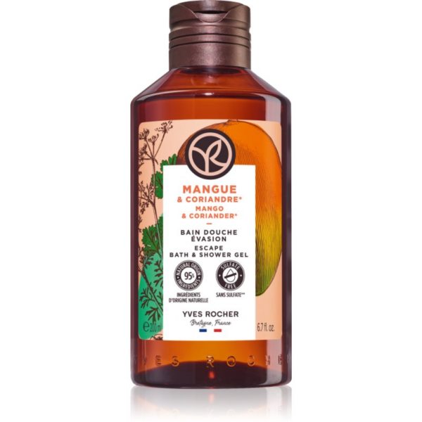Yves Rocher Bain de Nature felfrissítő tusfürdő gél Mango & Coriander 200 ml-Ár