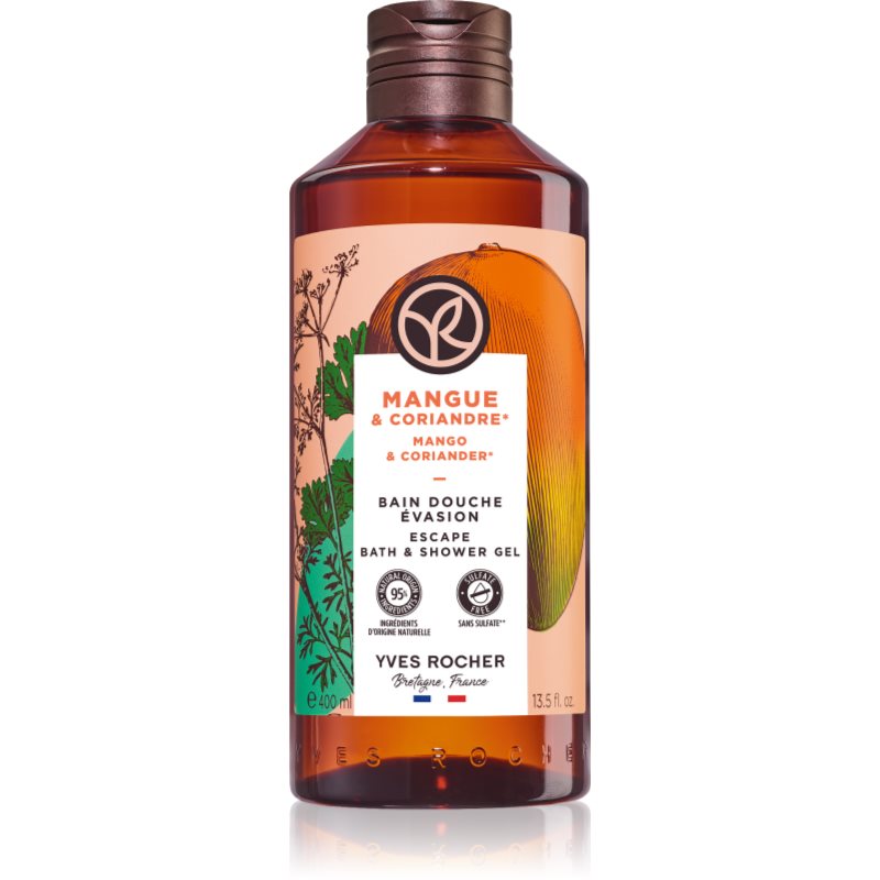 Yves Rocher Bain de Nature felfrissítő tusfürdő gél Mango & Coriander 400 ml-Ár