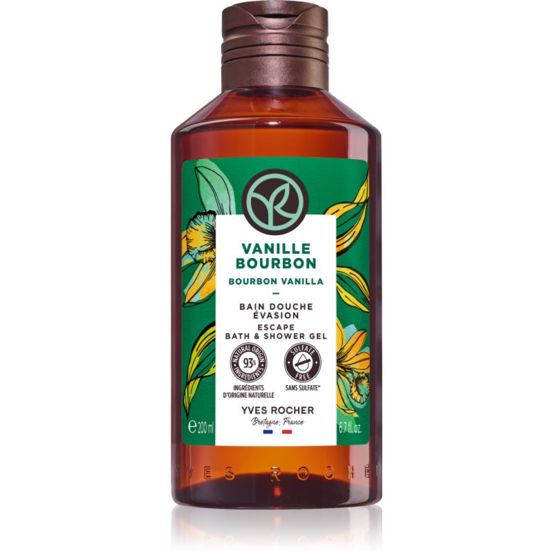 Yves Rocher Bain de Nature gyengéd tusfürdő gél Bourbon Vanilla 200 ml-Ár