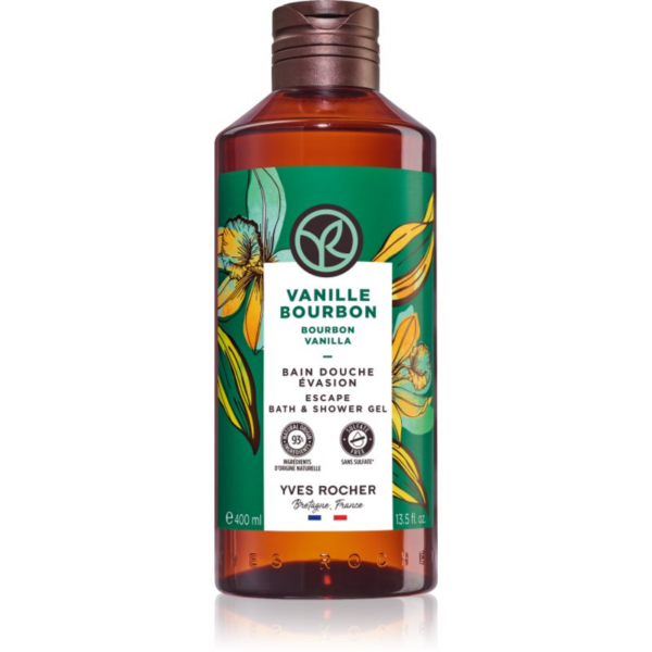 Yves Rocher Bain de Nature gyengéd tusfürdő gél Bourbon Vanilla 400 ml-Ár