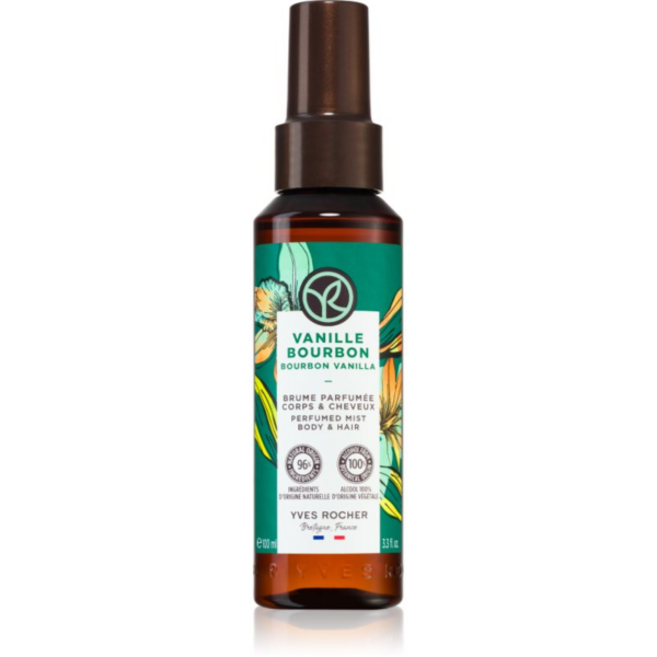 Yves Rocher Bain de Nature illatosított test- és hajpermet hölgyeknek Bourbon Vanilla 100 ml-Ár