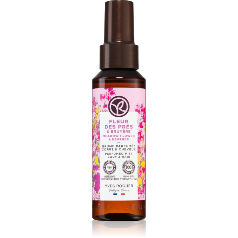 Yves Rocher Bain de Nature illatosított test- és hajpermet hölgyeknek Meadow Flower & Heather 100 ml-Ár