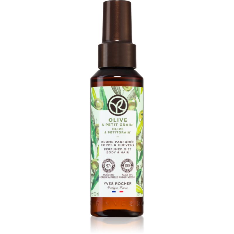 Yves Rocher Bain de Nature illatosított test- és hajpermet hölgyeknek Olive & Petit Grain 100 ml-Ár