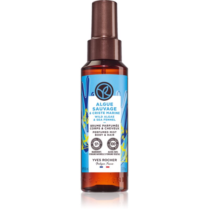 Yves Rocher Bain de Nature illatosított test- és hajpermet hölgyeknek Wild Algae & Sea Fennel 100 ml-Ár
