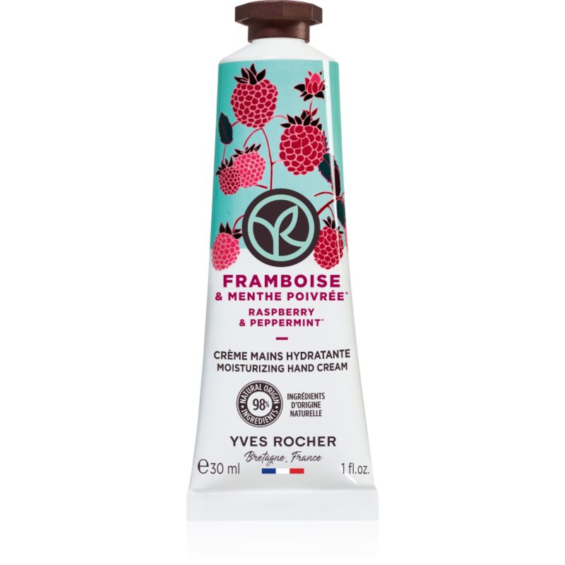 Yves Rocher Bain de Nature kézkrém Raspberry & Peppermint 30 ml-Ár