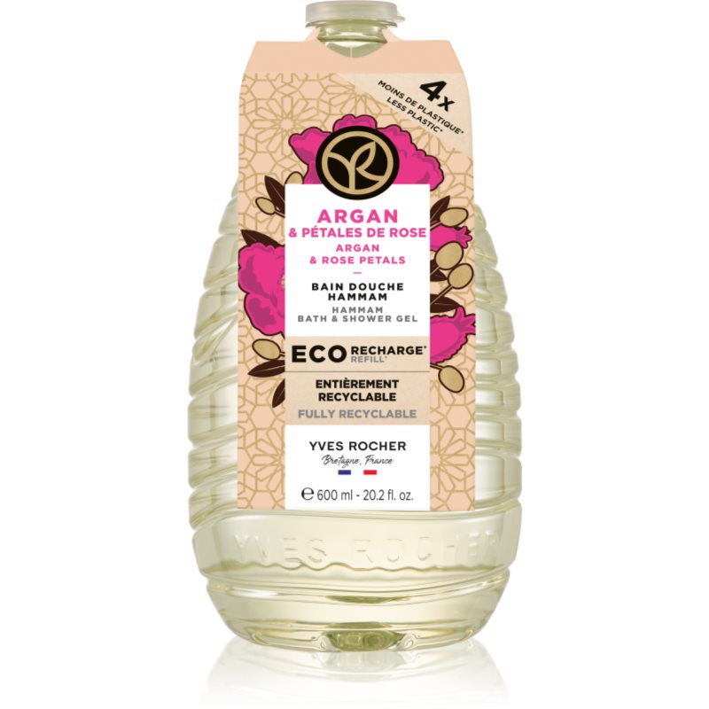 Yves Rocher Bain de Nature tusfürdő gél utántöltő Argan & Rose Petals 600 ml-Ár