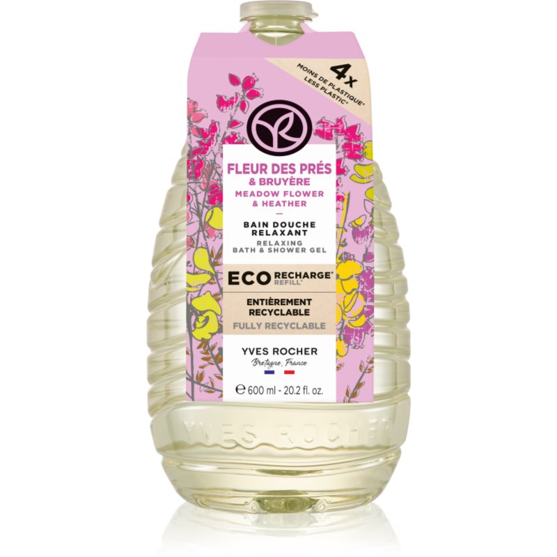 Yves Rocher Bain de Nature tusfürdő gél utántöltő Meadow Flower & Heather 600 ml-Ár