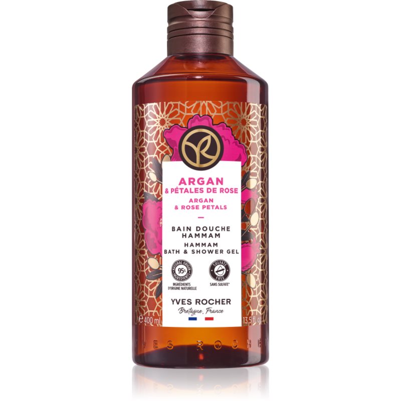 Yves Rocher Bain de Nature tusoló- és fürdőgél Argan & Petal Rose 400 ml-Ár