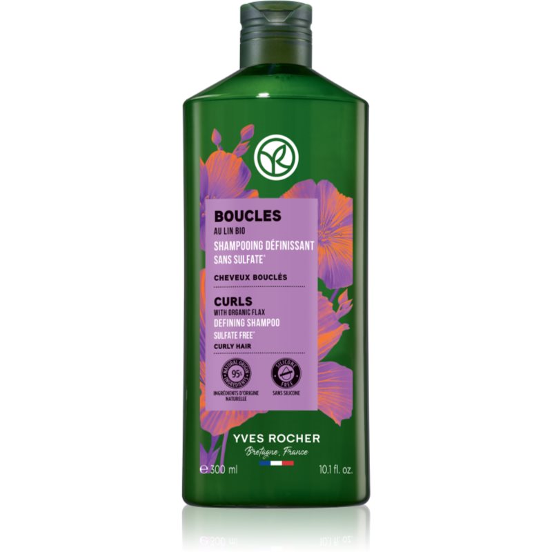 Yves Rocher Boucles sampon hullámos és göndör hajra with organic flax 300 ml-Ár
