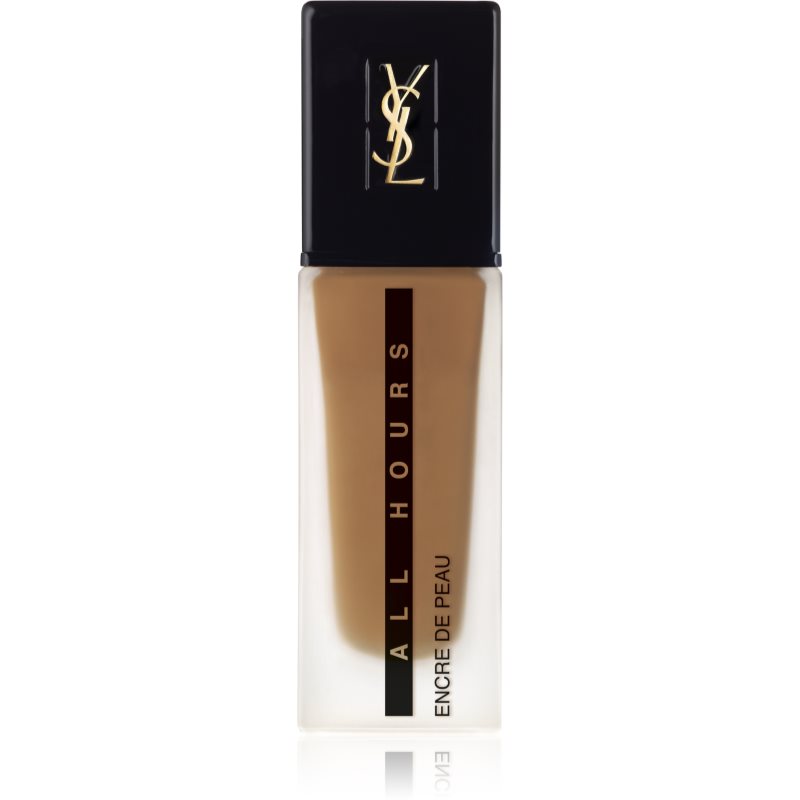 Yves Saint Laurent Encre de Peau All Hours Foundation tartós alapozó SPF 20 árnyalat B 80 Chocolate 25 ml-Eredeti