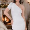 Z2015 DEWBERRY LADIES DRESS-PLAIN WHITE