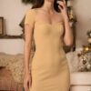 Z2016 DEWBERRY WOMEN'S DRESS-CAMEL