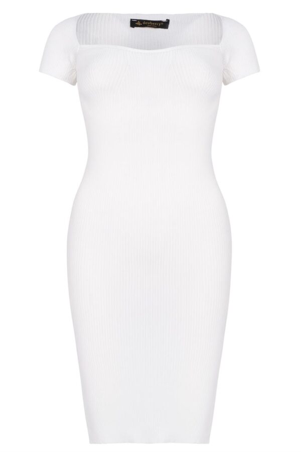 Z2016 DEWBERRY WOMEN'S DRESS-PLAIN WHITE