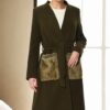 Z6363 DEWBERRY WOMEN'S COAT-KHAKI-1
