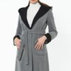 Z6422 DEWBERRY WOMEN'S COAT-GREY