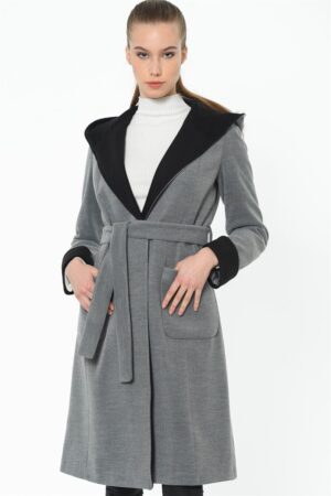 Z6422 DEWBERRY WOMEN'S COAT-GREY