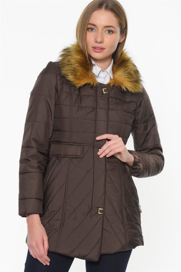 Z6430 DEWBERRY LADIES' COAT-COFFEE