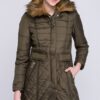 Z6430 DEWBERRY WOMEN'S COAT-KHAKI