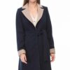 Z6510 DEWBERRY WOMEN'S COAT-NAVY BLUE