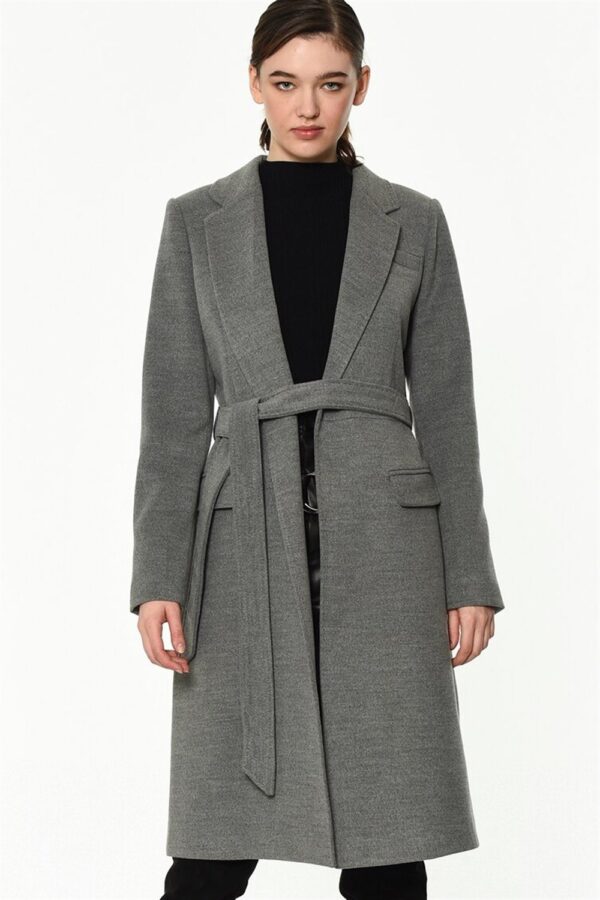 Z6613 DEWBERRY WOMEN'S COAT-GREY