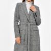 Z6629 DEWBERRY WOMEN'S COAT-KHAKI-BLACK