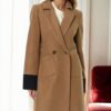 Z6640 DEWBERRY LADIES' COAT-CAMEL-1