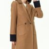 Z6640 DEWBERRY LADIES' COAT-LIGHT CAMEL
