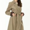 Z6640 DEWBERRY WOMEN'S COAT-BEIGE