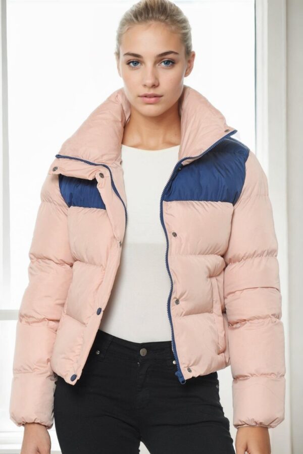 Z6649 DEWBERRY LADIES' COAT-PINK