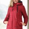 Z6660 DEWBERRY WOMEN'S COAT-BURGUNDY-1