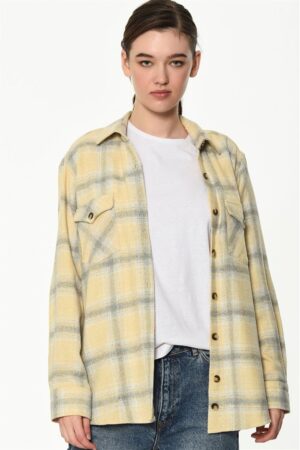 Z6663 DEWBERRY WOMEN'S SHIRT-ECRU