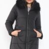 Z6668 DEWBERRY WOMEN'S COAT-BLACK