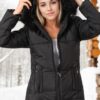 Z6668 DEWBERRY WOMEN'S COAT-DARK BLACK