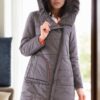 Z6670 DEWBERRY WOMEN'S COAT-ANTHRACITE-1