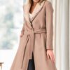 Z6671 DEWBERRY WOMEN'S COAT-BEIGE-1