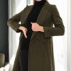 Z6672 DEWBERRY WOMEN'S COAT-KHAKI-1