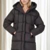 Z6687 DEWBERRY WOMEN'S COAT-BLACK-2