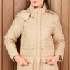 Z6703 DEWBERRY WOMEN'S TOPPER-PLAIN BEIGE