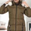 Z6705 DEWBERRY WOMEN'S COAT-KHAKI-1